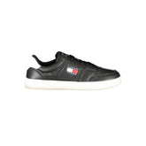 Tommy Hilfiger Black Leather Men Sneaker -   -  Tommy Hilfiger.